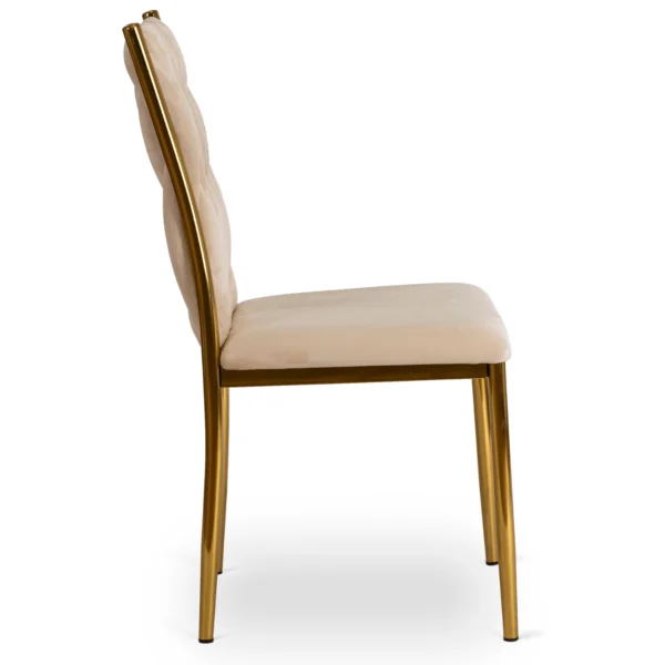 product-3125-2 DAN Cream împletit Velour Scaun — MOBILA
