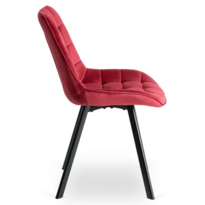 Scaun RICK din velur burgund