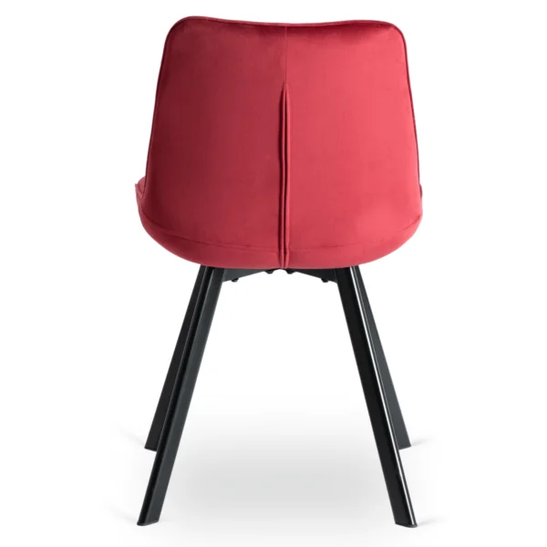 Scaun RICK din velur burgund