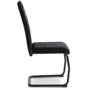 Scaun LOPEZ din velur negru