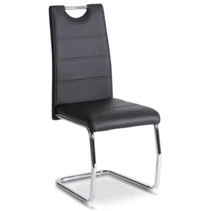 Scaun LOPEZ Negru Piele ecologică