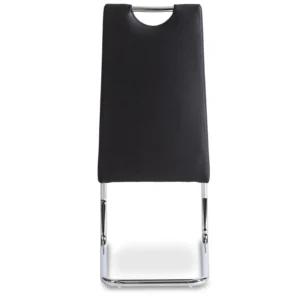 Scaun LOPEZ Negru Piele ecologică