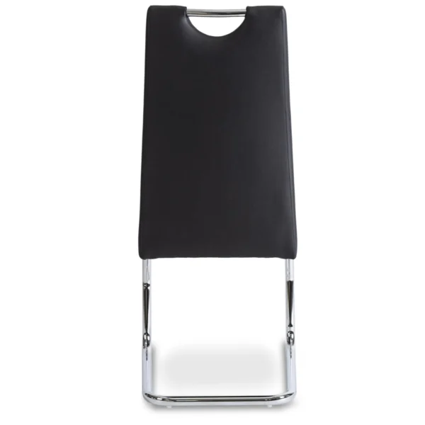 Scaun LOPEZ Negru Piele ecologică