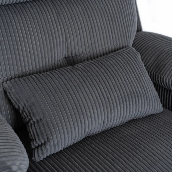 product-3161-11 Scaun reclinabil din catifea gri TORRES