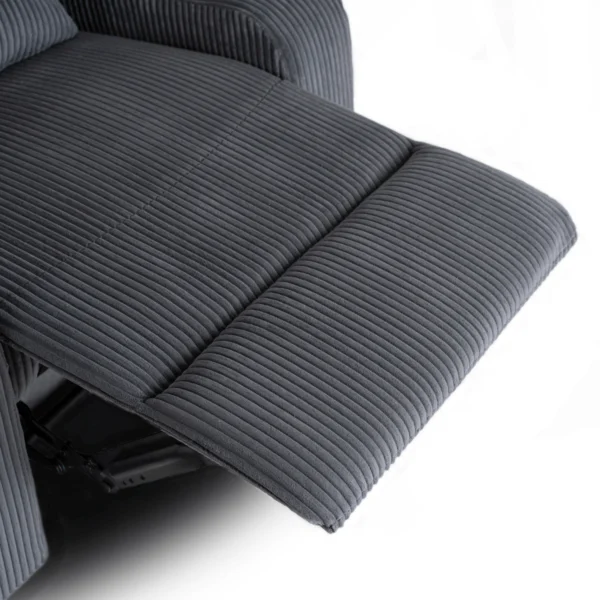 product-3161-12 Scaun reclinabil din catifea gri TORRES