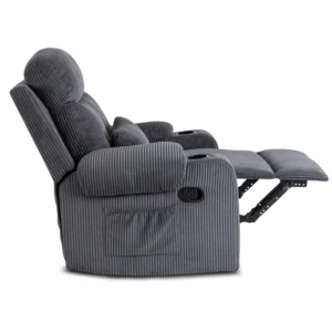 product-3161-6 Scaun reclinabil din catifea gri TORRES