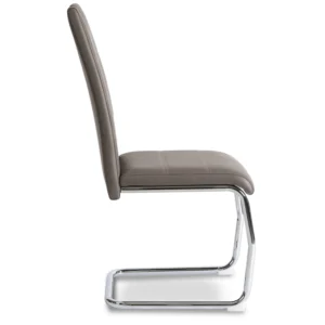 Scaun LOPEZ din piele ecologică gri