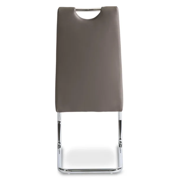 Scaun LOPEZ din piele ecologică gri