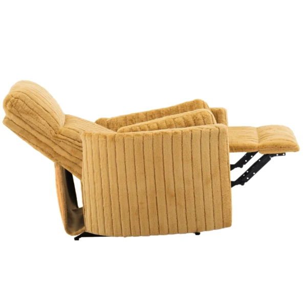 product-3166-7 Scaun reclinabil RAUL din țesătură plusată de culoare muștar