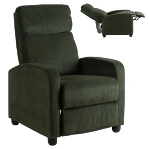 product-3167-0 Scaun reclinabil DANNY din catifea verde