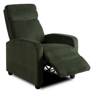 product-3167-1 Scaun reclinabil DANNY din catifea verde