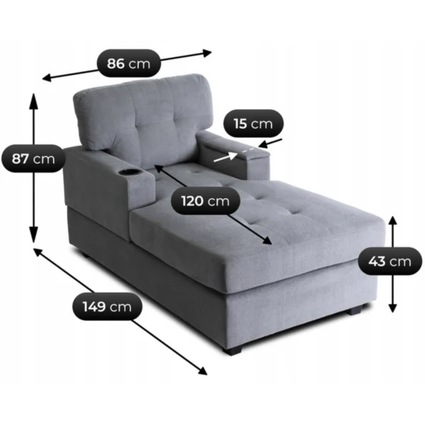 Scaun lounge NEO Grey