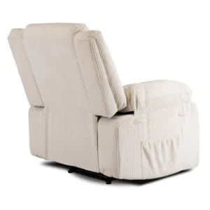 Scaun reclinabil ARTURO din catifea bej