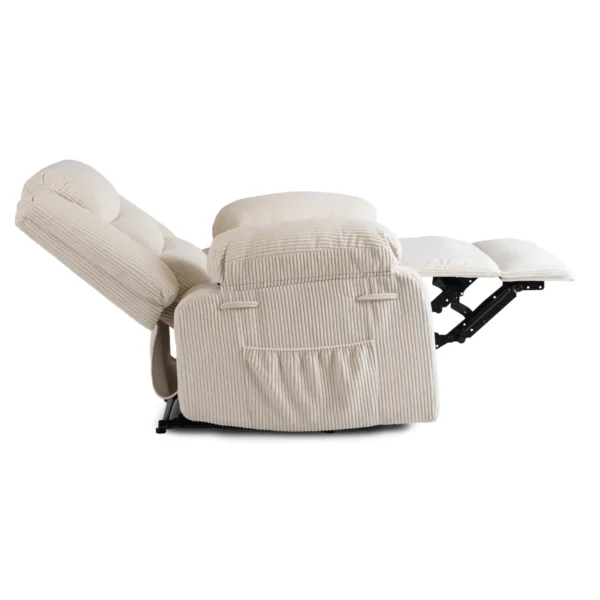 Scaun reclinabil ARTURO din catifea bej