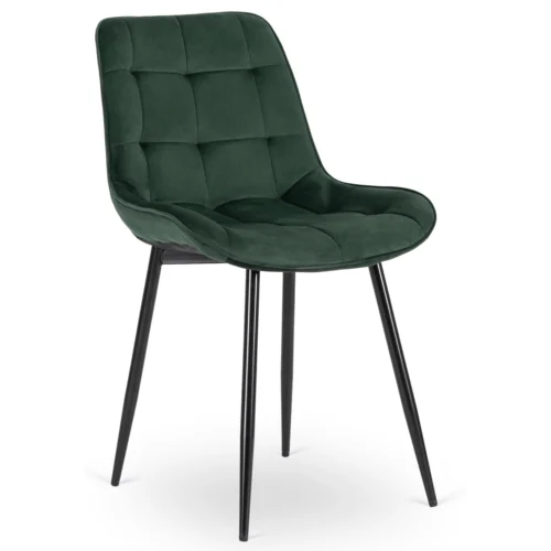 Scaun CHRIS din velur verde
