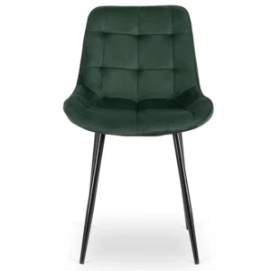 Scaun CHRIS în velur verde — MOBILA