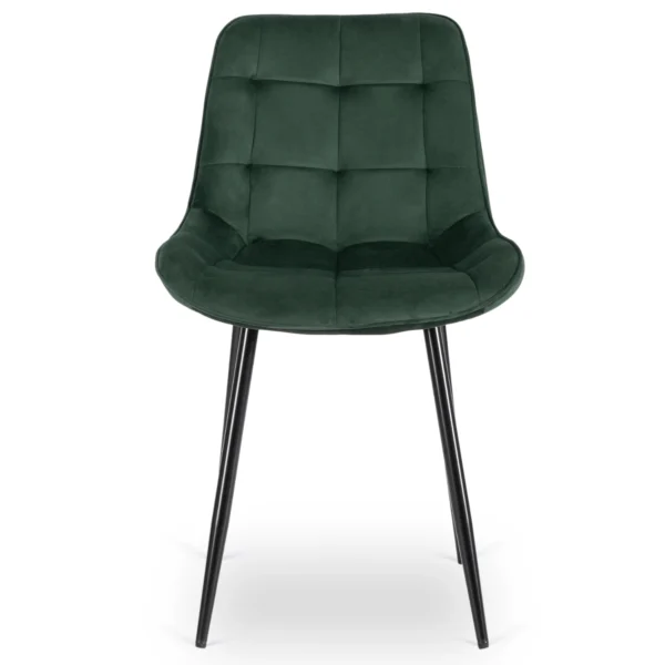 Scaun CHRIS în velur verde — MOBILA