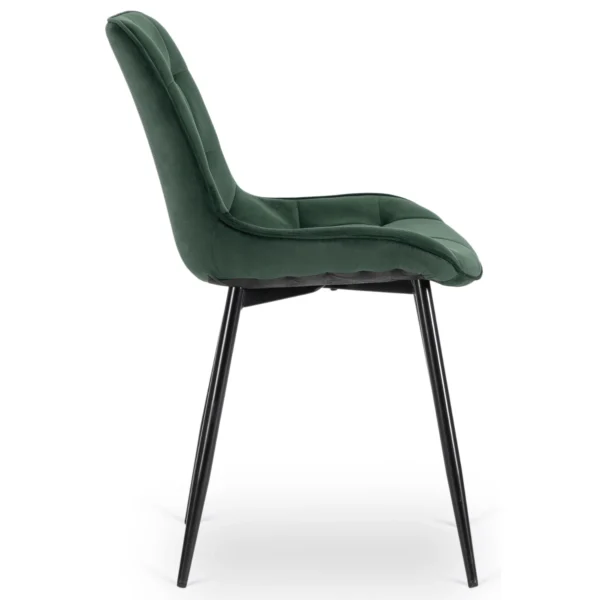 Scaun CHRIS în velur verde — MOBILA