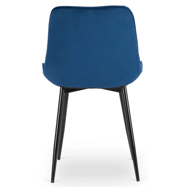 Scaun CHRIS din velur albastru marin