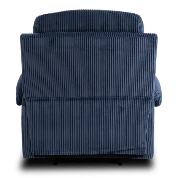 Scaun reclinabil TORRES din catifea albastră marin