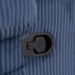 Scaun reclinabil TORRES din catifea albastră marin