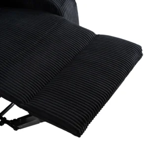 product-3179-10 Fotoliu reclinabil TORRES, catifea neagră