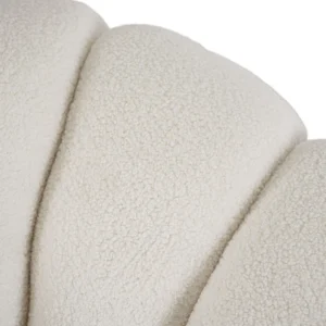 product-3180-4 Scaun pivotant PETTIT cu taburet, crem bouclé