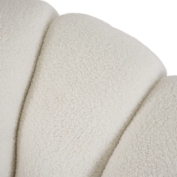 product-3180-4 Scaun pivotant PETTIT cu taburet, crem bouclé