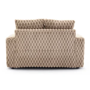 Scaun de relaxare KOBEL din pluș maro