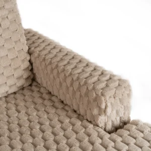 Scaun de relaxare KOBEL din pluș maro