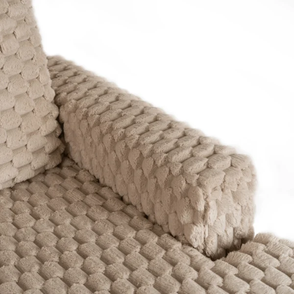 Scaun de relaxare KOBEL din pluș maro