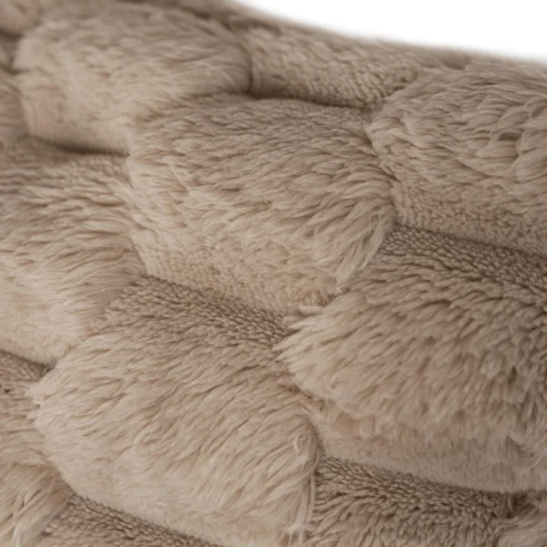 Scaun de relaxare KOBEL din pluș maro