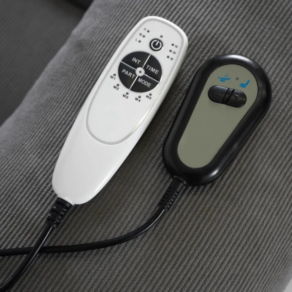 product-3186-1 Fotoliu de masaj electric rabatabil FENIX cu funcție de ridicare, gri — Fotolii de masaj