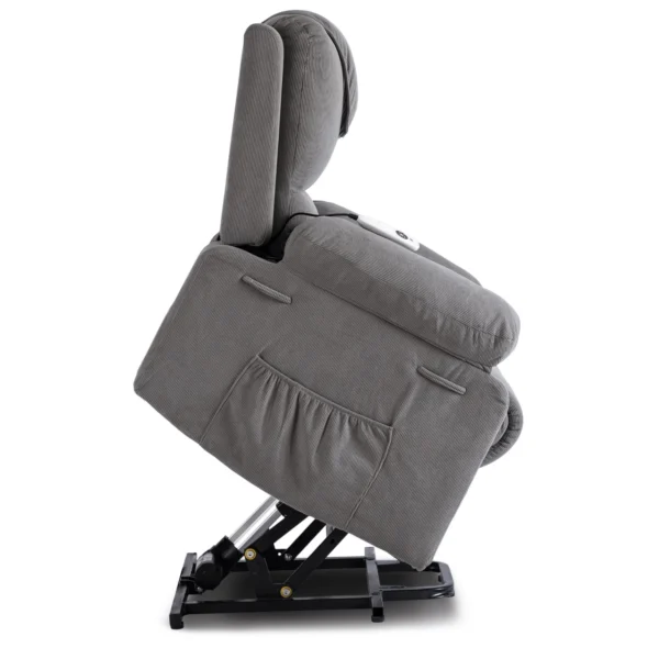 product-3186-7 Fotoliu de masaj electric rabatabil FENIX cu funcție de ridicare, gri — Fotolii de masaj