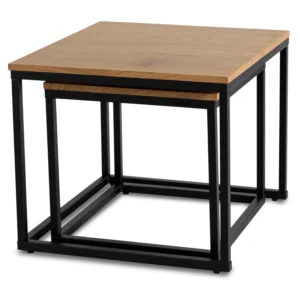 Set masă CARMI Stejar auriu/Negru