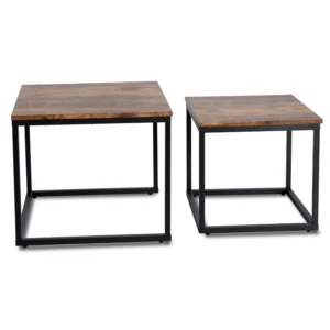 Set masă RIS stejar rustic/negru