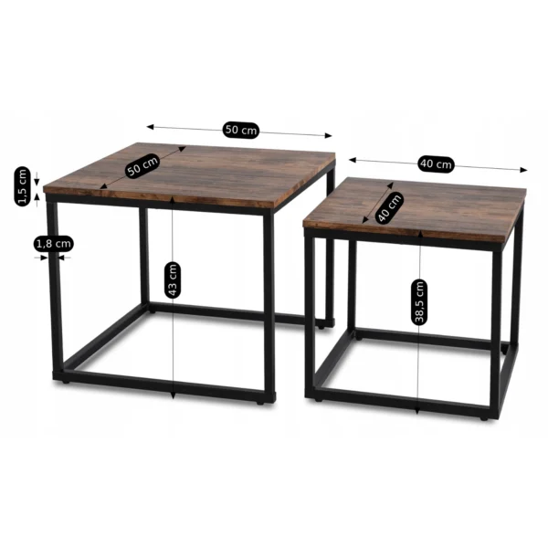 Set masă RIS stejar rustic/negru