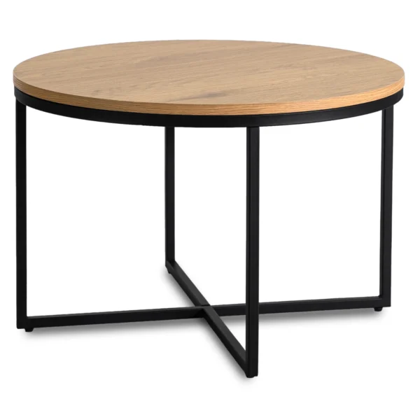 Măsuță de cafea HANTEL Stejar auriu/Negru