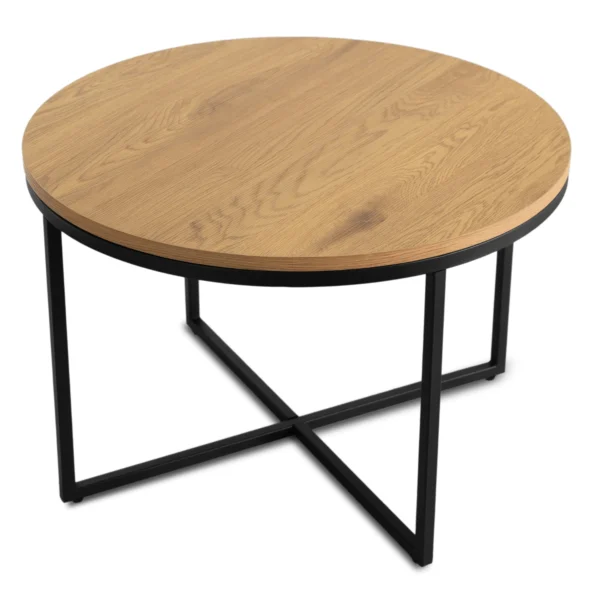 Măsuță de cafea HANTEL Stejar auriu/Negru