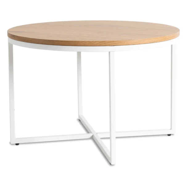 product-3191-0 Masă HANTEL Stejar auriu/alb — Măsuțe rotunde