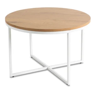 product-3191-2 Masă HANTEL Stejar auriu/alb — Măsuțe rotunde