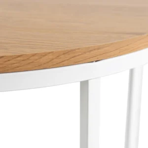 product-3191-5 Masă HANTEL Stejar auriu/alb — Măsuțe rotunde