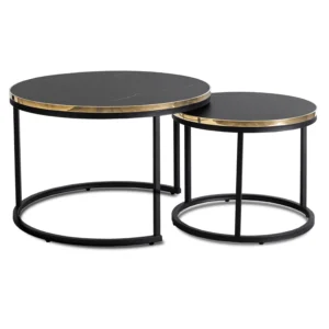 Set mobilier de grădină NORMAN Albastru marin/Negru