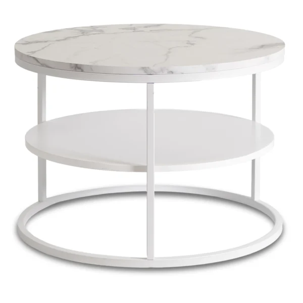 product-3198-0 BEST Masă din marmură albă — Măsuțe rotunde