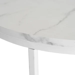 product-3198-3 BEST Masă din marmură albă — Măsuțe rotunde