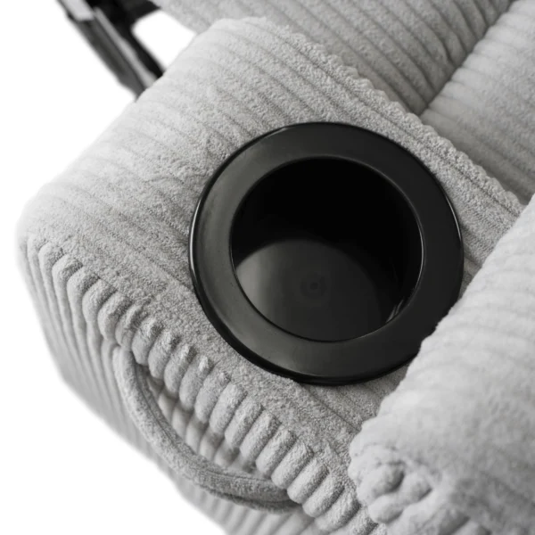 Scaun de masaj reclinabil din catifea gri BOX