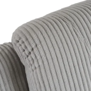 Scaun de masaj reclinabil din catifea gri BOX