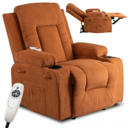 Scaun de masaj reclinabil BOX Rudy Corduroy