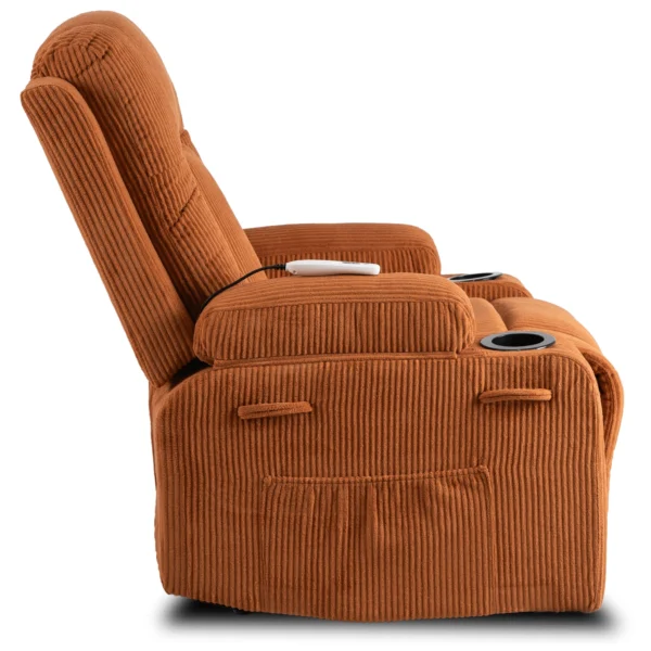 Scaun de masaj reclinabil BOX Rudy Corduroy