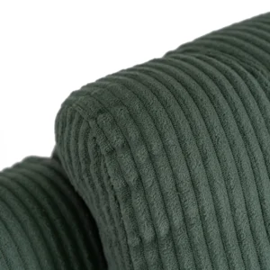 Scaun de masaj reclinabil din catifea verde BOX